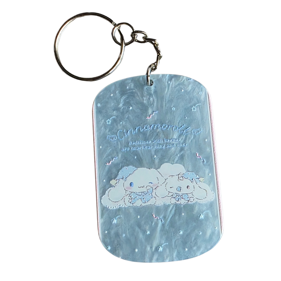 Keychain: Cinna Inspired Kawaii Anime Bag Charm & Acrylic Keyring