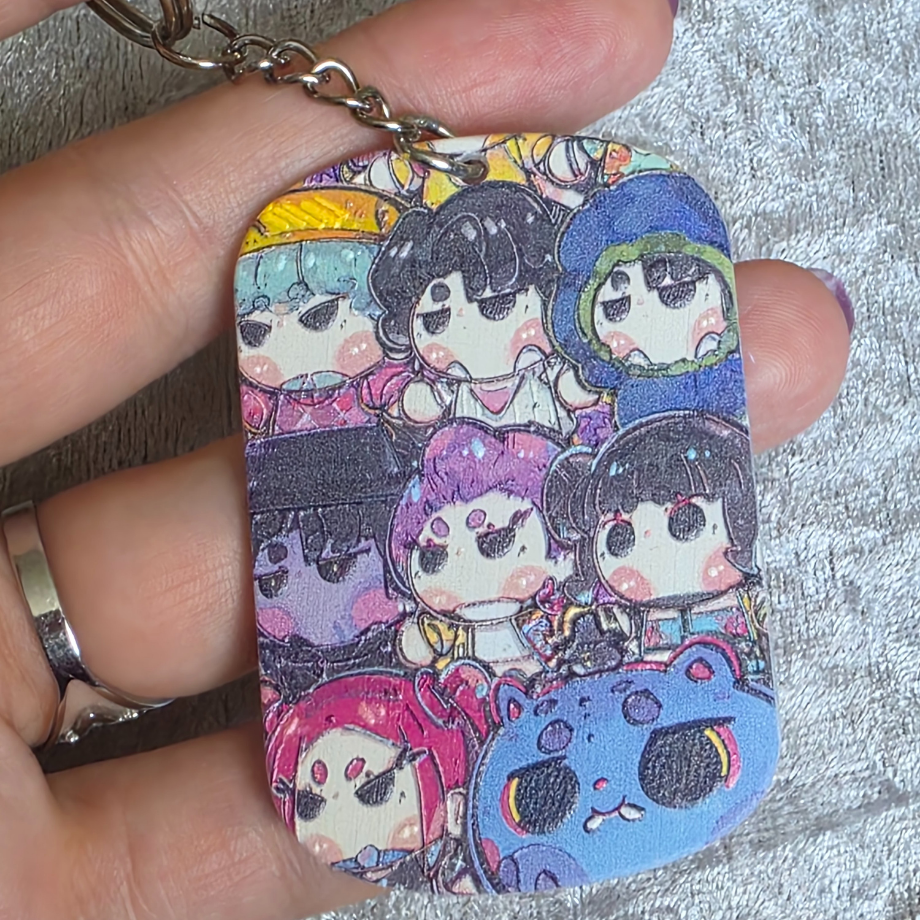 KPop Keychain: Kawaii Keyring, Saja Huntrix Theme