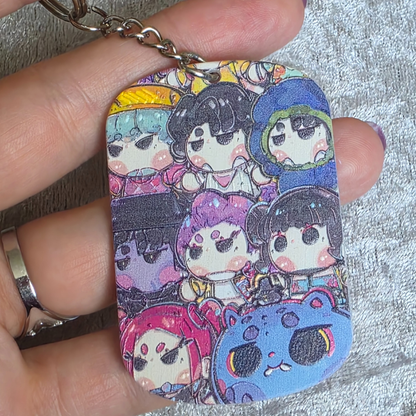 KPop Keychain: Kawaii Keyring, Saja Huntrix Theme