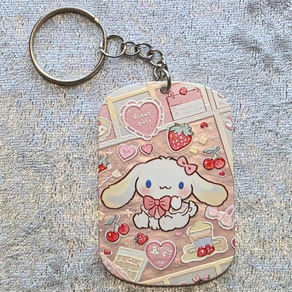 Cinna Keychain – Kawaii Anime Bag Charm & Acrylic Keyring