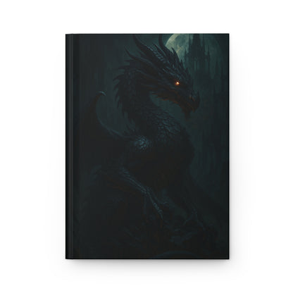Dragon Moon Hardcover Journal — Dark Fantasy Notebook for Writers & RPG Players