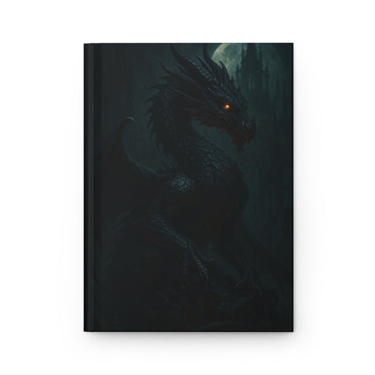 Dragon Moon Hardcover Journal — Dark Fantasy Notebook for Writers & RPG Players