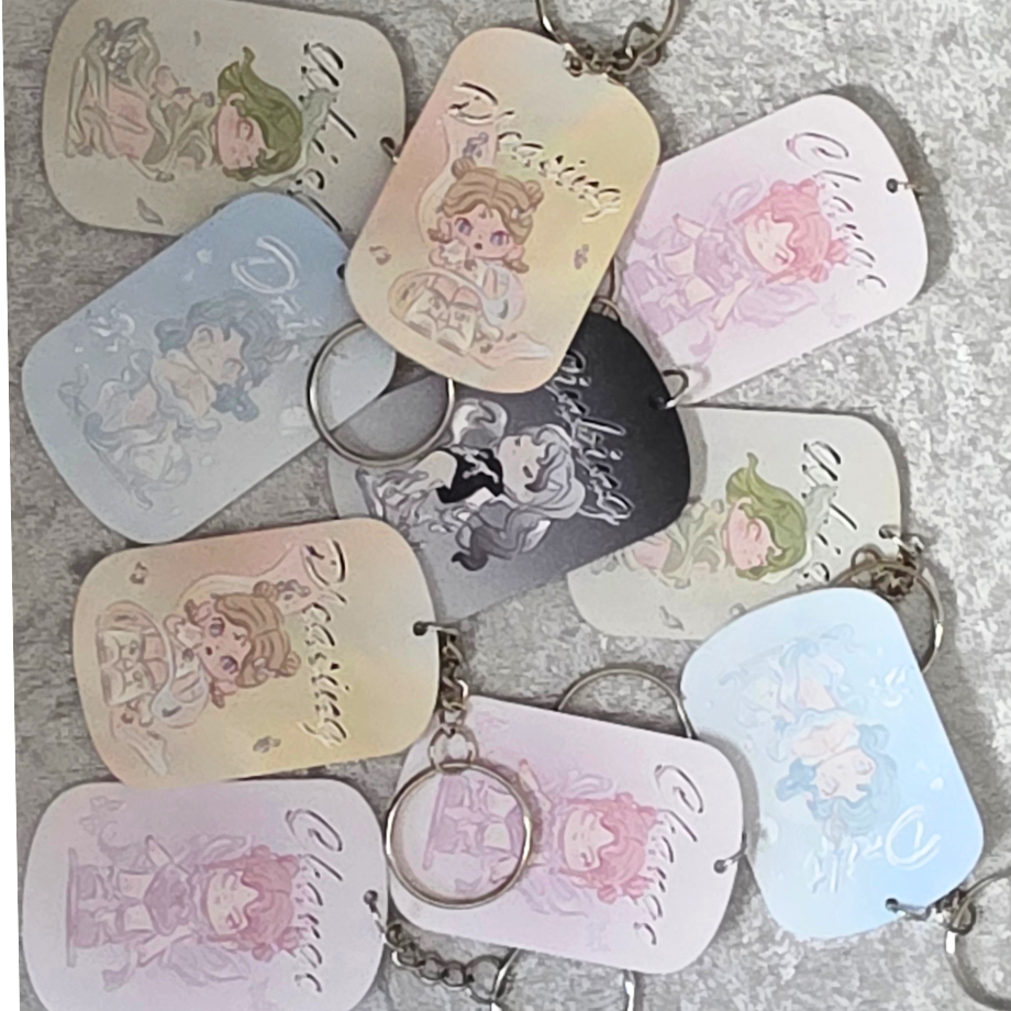 Skull Panda Keychain: Kawaii Anime Keyring, Bag Charm