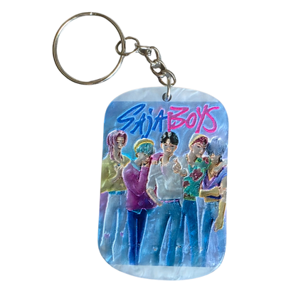 Keychain: K-POP Demon Hunters Kawaii Keyring, Saja Huntrix Theme