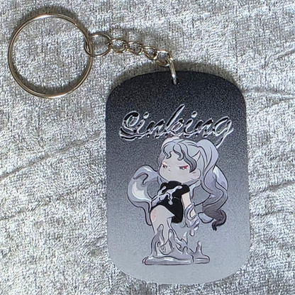 Skull Panda Keychain: Kawaii Anime Keyring, Bag Charm