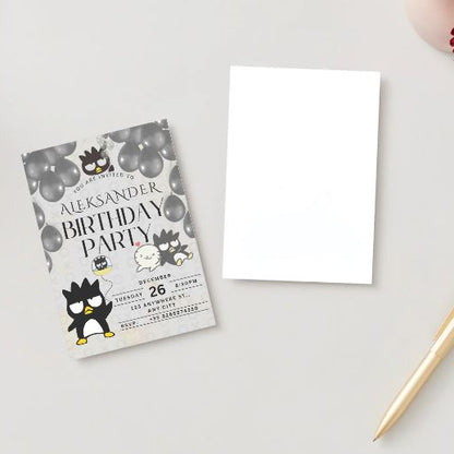 Badtz Maru Digital Invitation | Kawaii Sanrio Party Event Invite | Instant Download