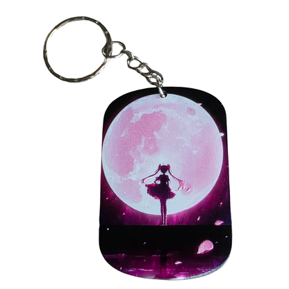 Keychain: Sailor Moon Inspired Kawaii Anime Keyring, Bag Charm