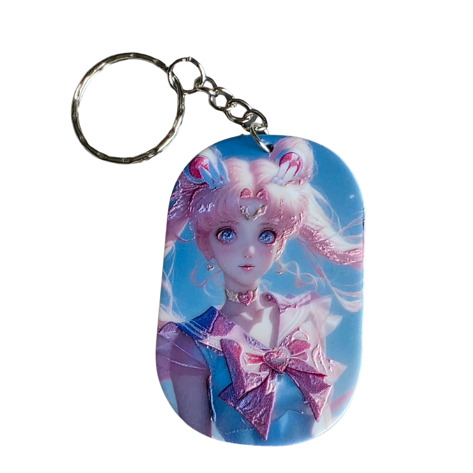 Keychain: Sailor Moon Inspired Kawaii Anime Keyring, Bag Charm