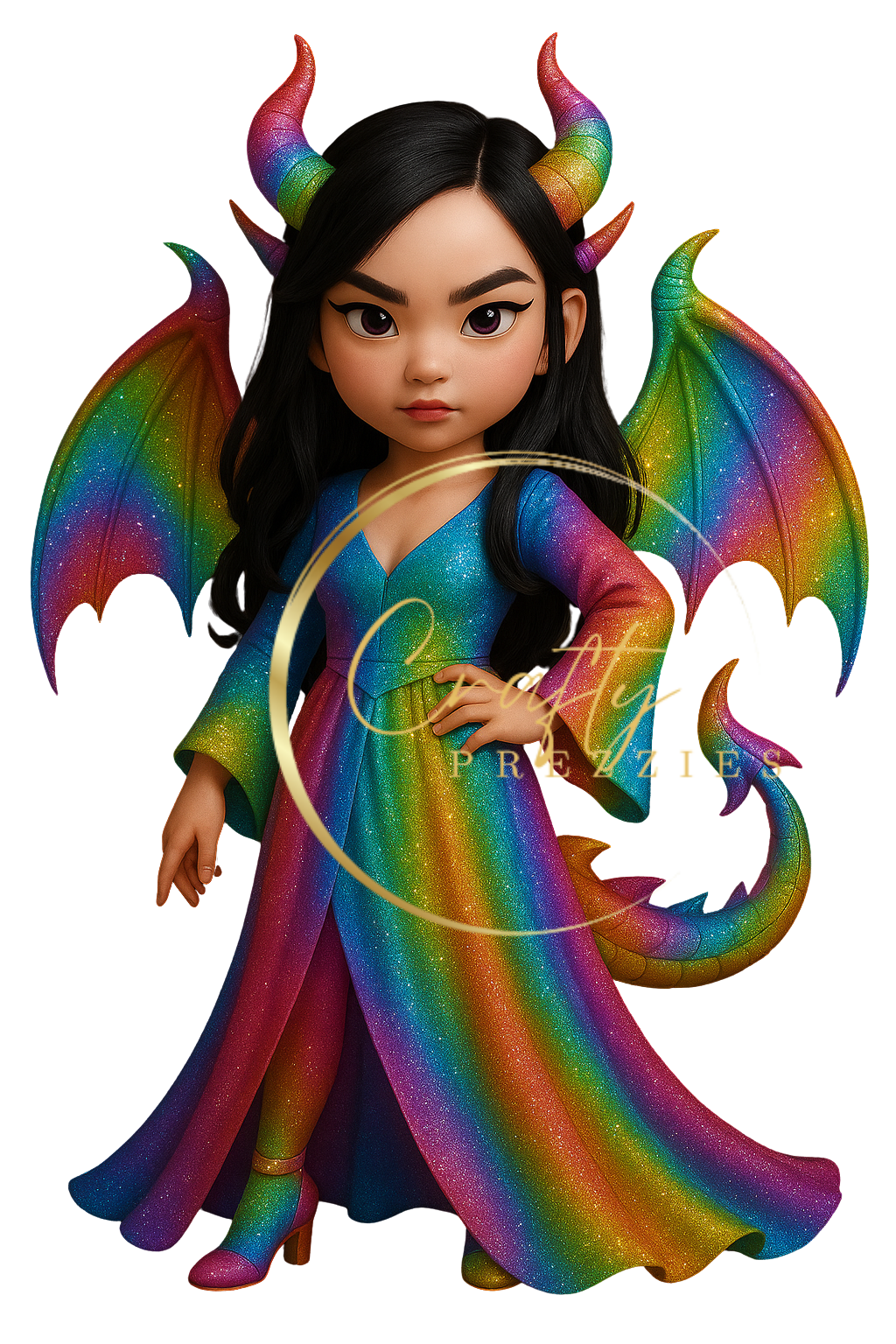 Clipart 10 PNG Bundle – Dragon Girls & Boys (Digital Download)