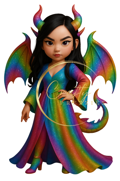 Clipart 10 PNG Bundle – Dragon Girls & Boys (Digital Download)