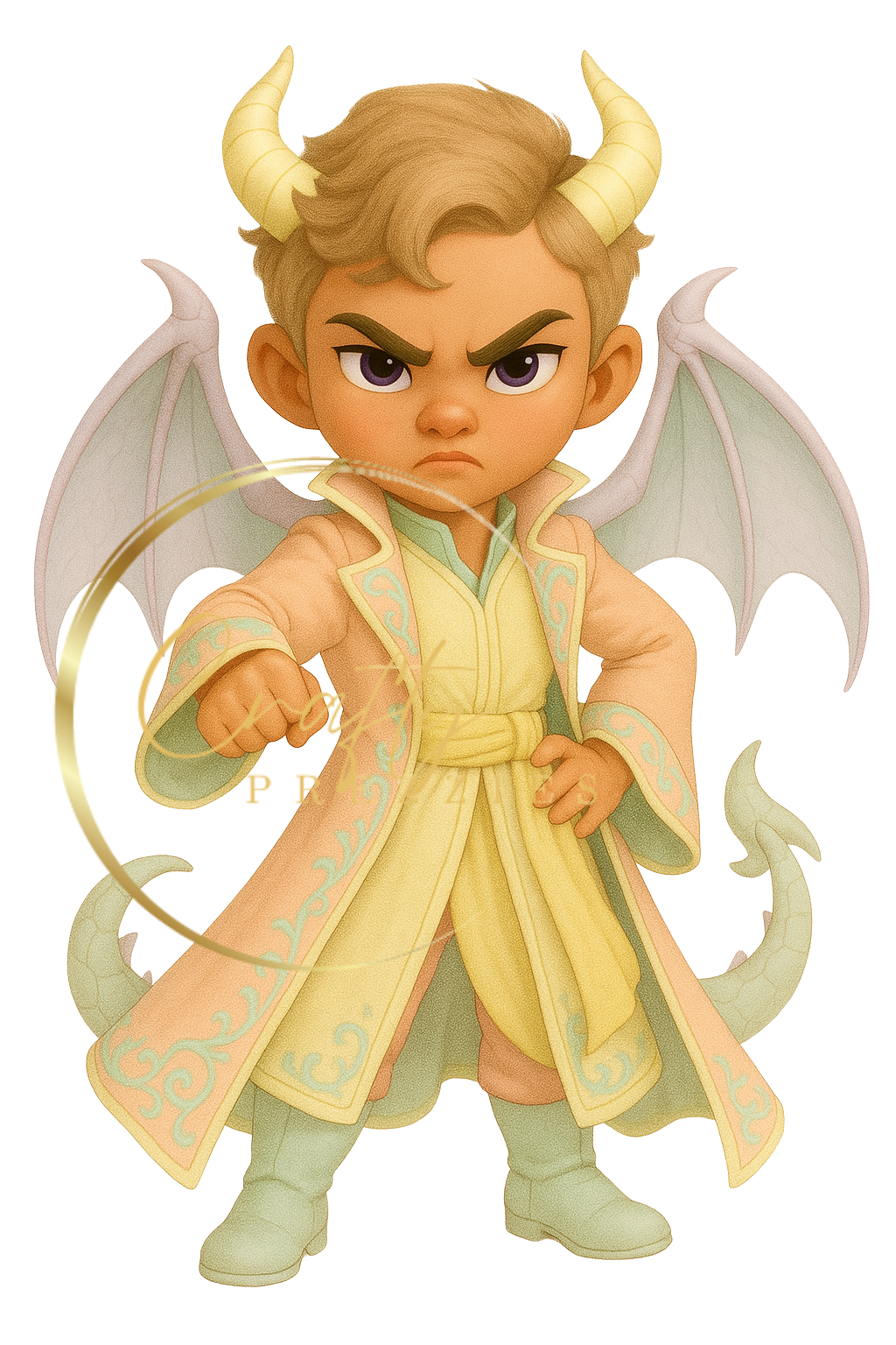 Clipart 10 PNG Bundle – Dragon Girls & Boys (Digital Download)