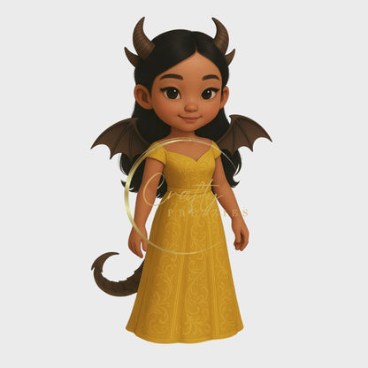 Clipart 10 PNG Bundle – Dragon Girls & Boys (Digital Download)