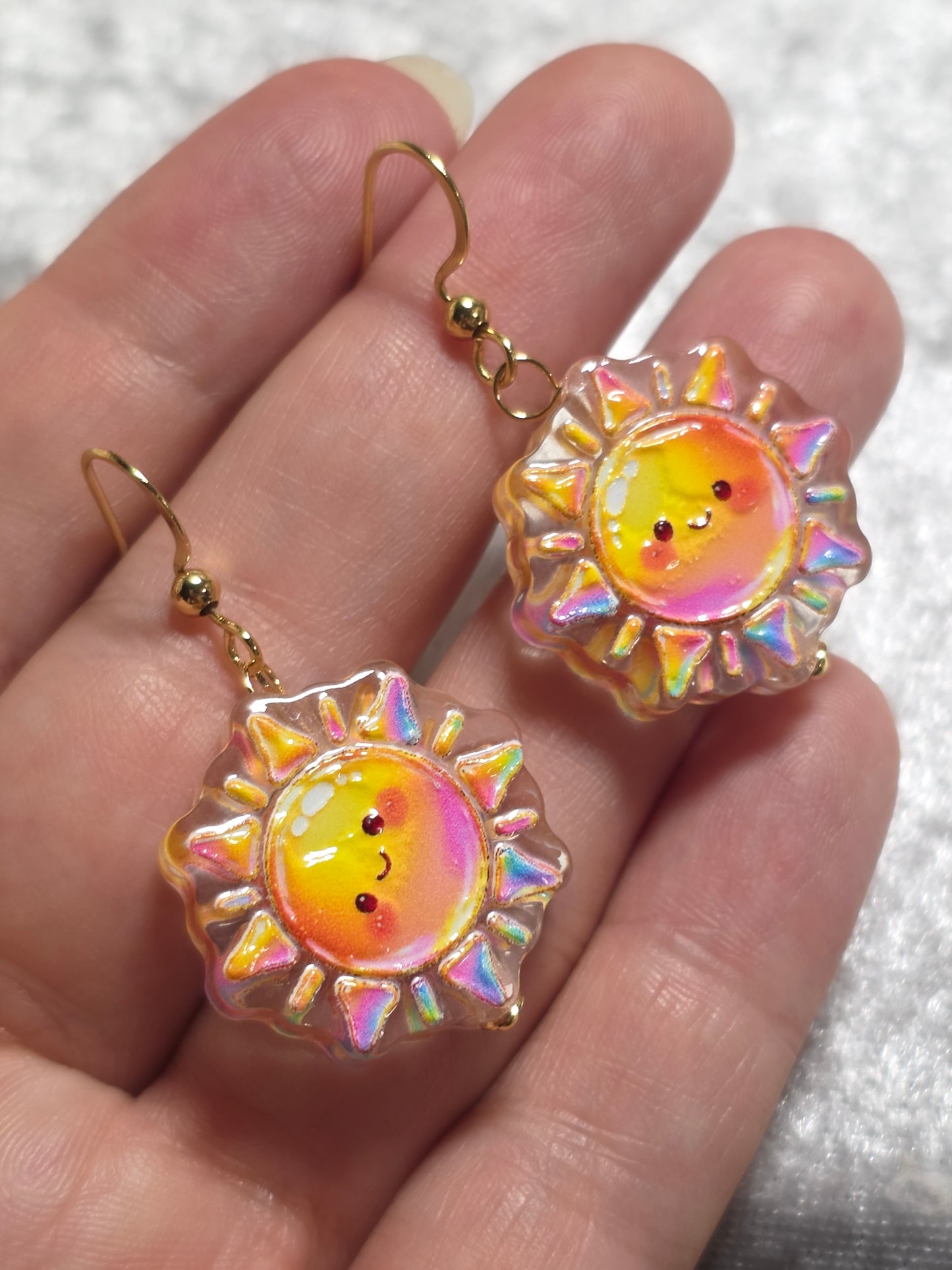 Handmade Happy Weather Dangle Earrings | Kawaii Animal Jewellery