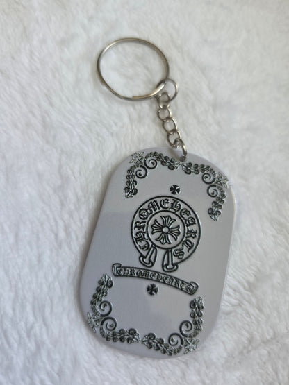 Keychain: Gothic Cross Keyring, Bag Charm, Tag