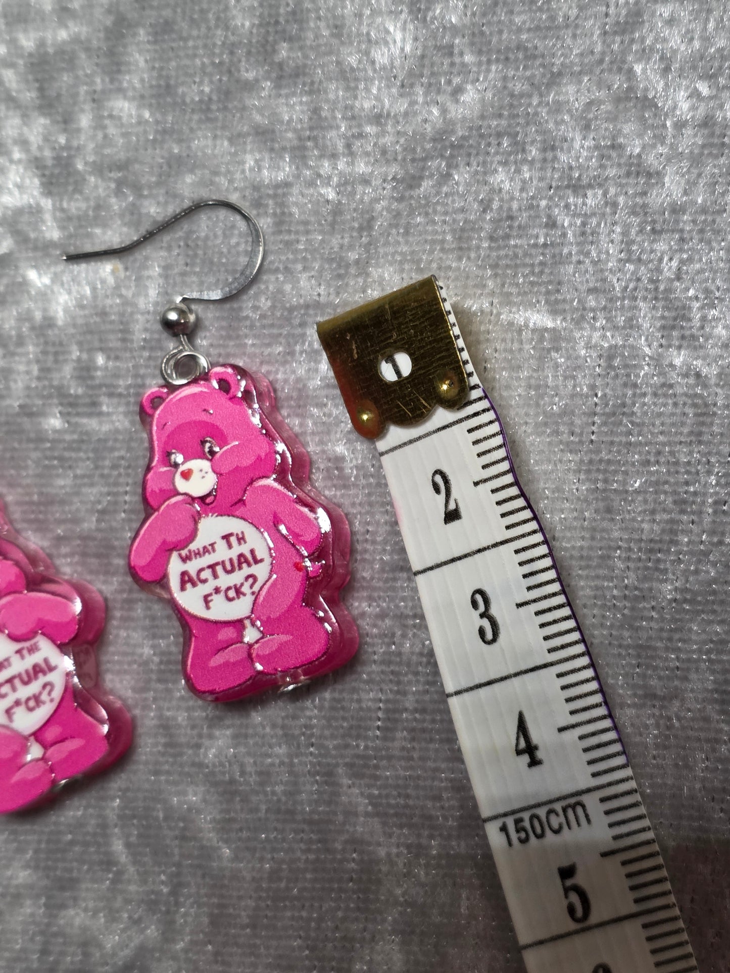 Handmade Bear with Attitude Dangle Earrings | Kawaii Animal Jewellery
