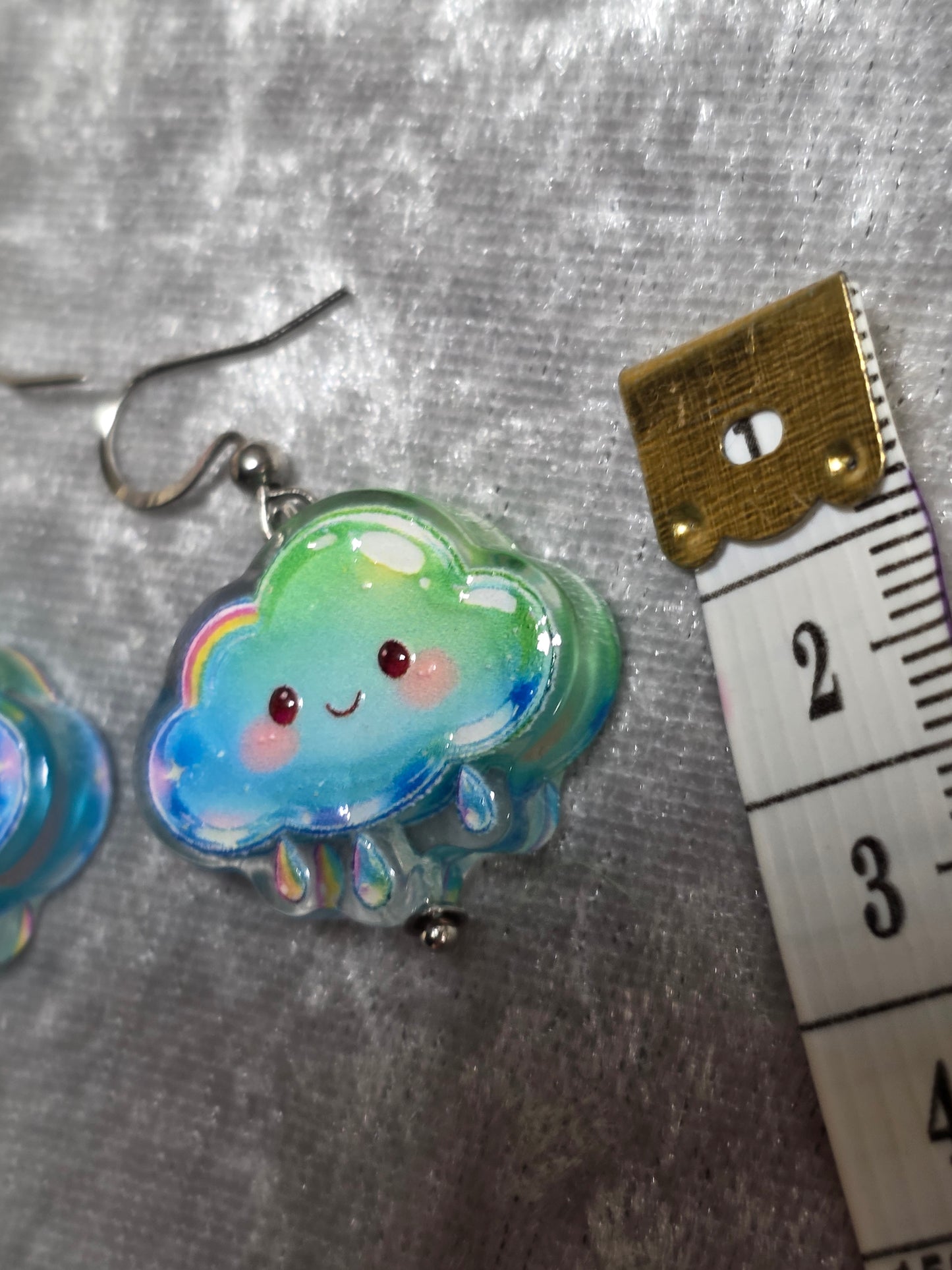 Handmade Happy Weather Dangle Earrings | Kawaii Animal Jewellery