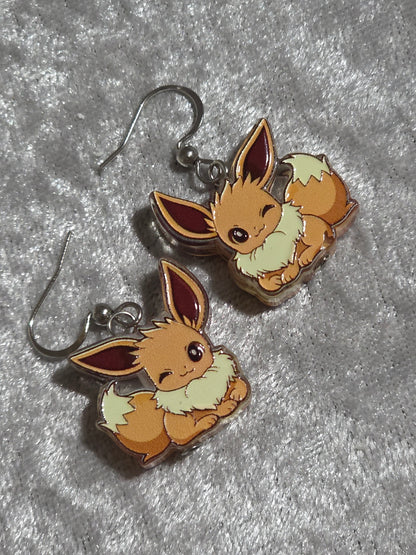 Handmade Pokemons Dangle Earrings | Kawaii Animal Jewellery