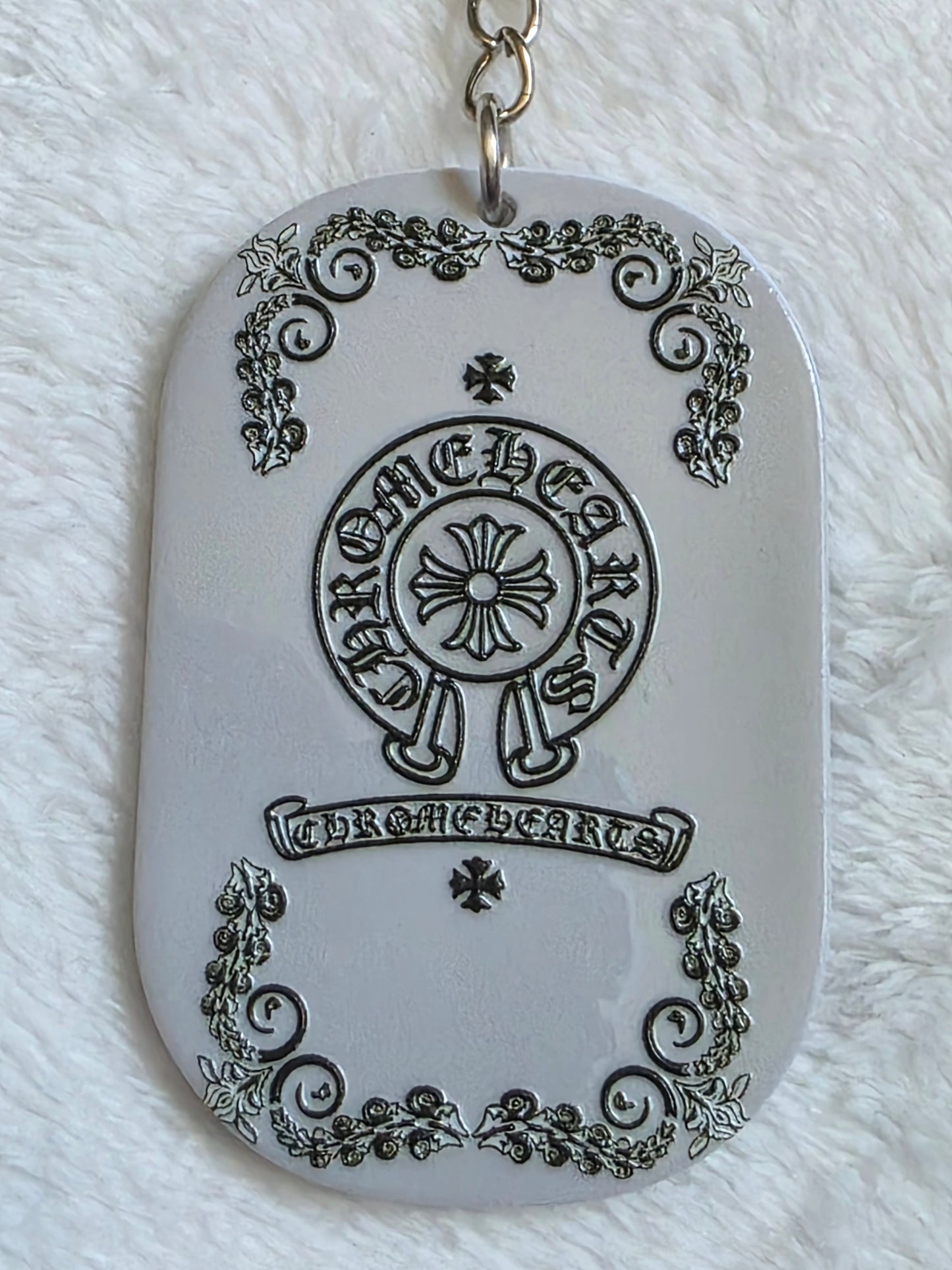 Keychain: Gothic Cross Keyring, Bag Charm, Tag