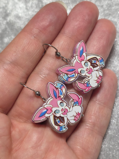 Handmade Pokemons Dangle Earrings | Kawaii Animal Jewellery