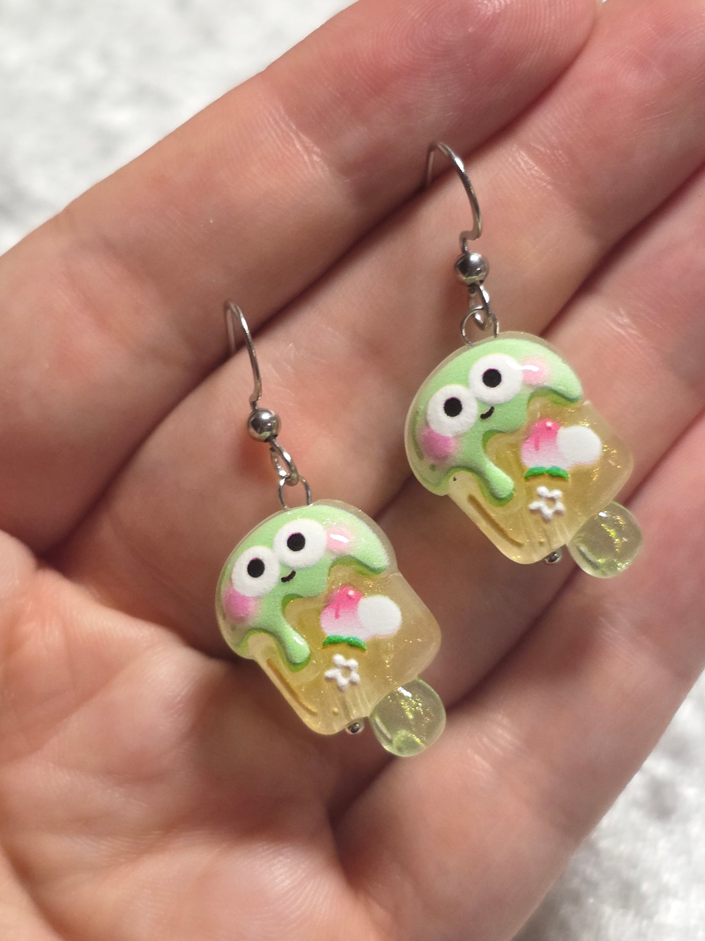 Handmade Cute Ice-cream Dangle Earrings | Kawaii Animal Jewellery