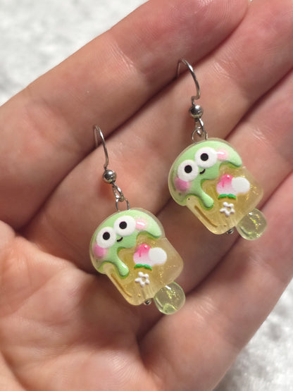 Handmade Cute Ice-cream Dangle Earrings | Kawaii Animal Jewellery