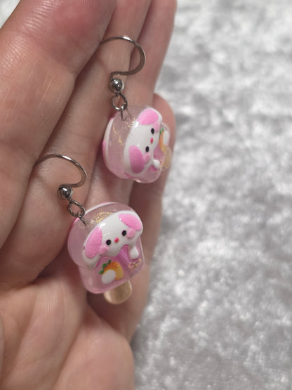 Handmade Cute Ice-cream Dangle Earrings | Kawaii Animal Jewellery