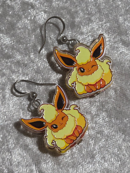 Handmade Pokemons Dangle Earrings | Kawaii Animal Jewellery