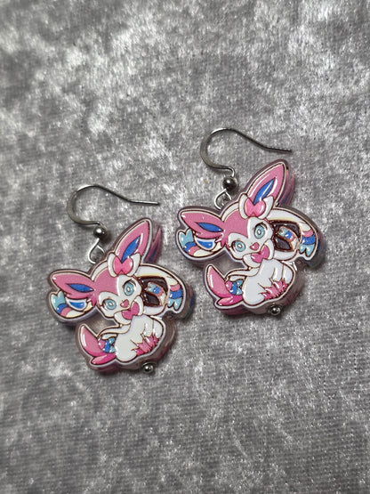 Handmade Pokemons Dangle Earrings | Kawaii Animal Jewellery