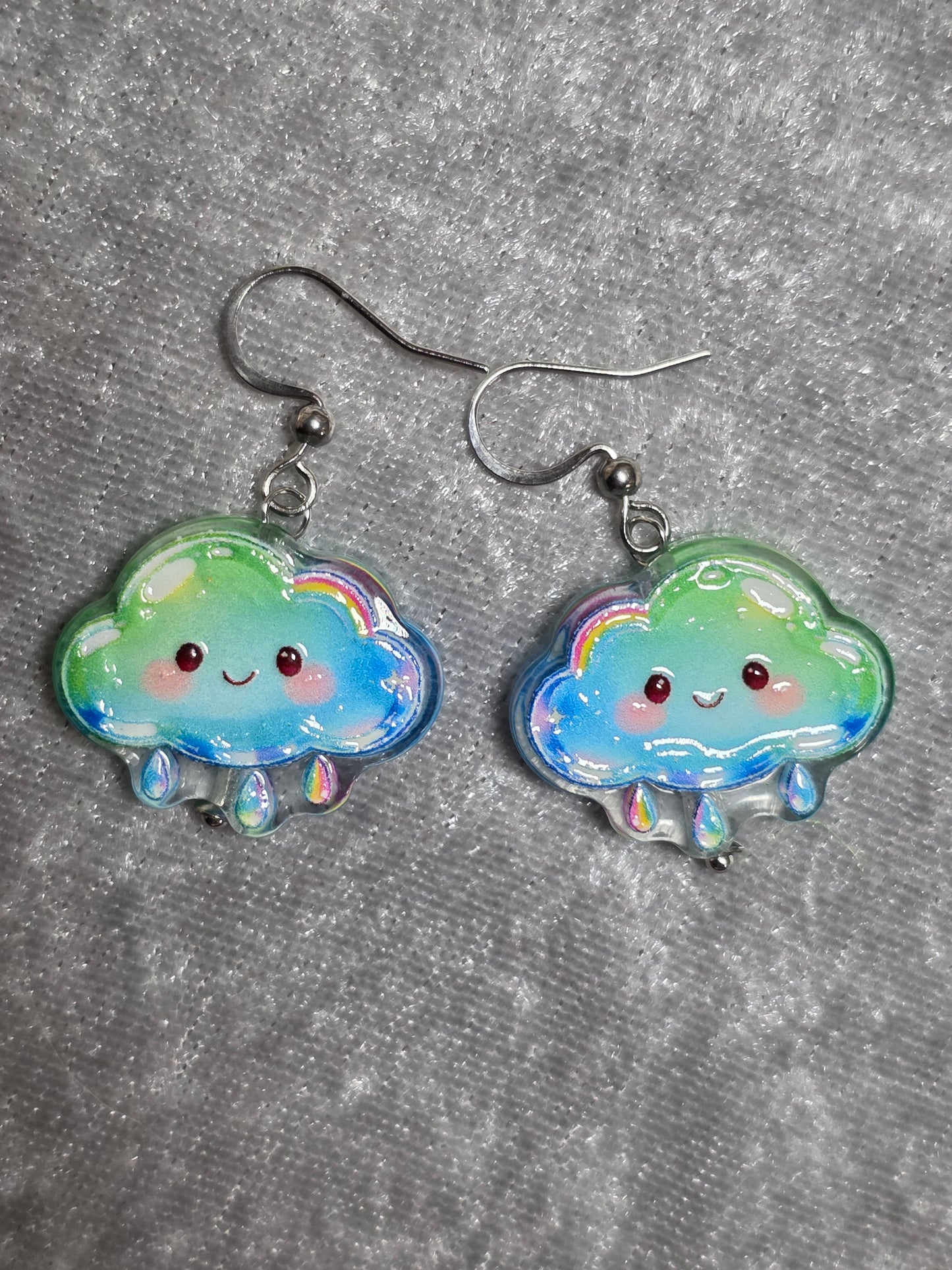 Handmade Happy Weather Dangle Earrings | Kawaii Animal Jewellery