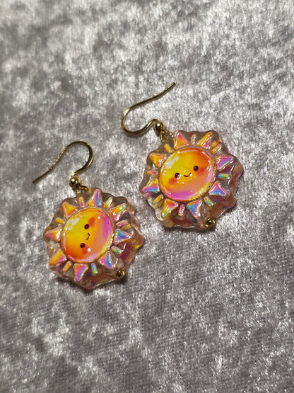 Handmade Happy Weather Dangle Earrings | Kawaii Animal Jewellery