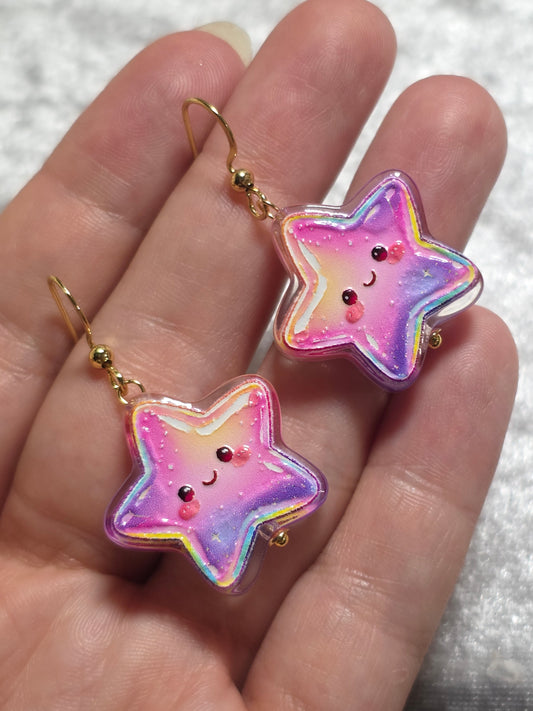 Handmade Happy Weather Dangle Earrings | Kawaii Animal Jewellery