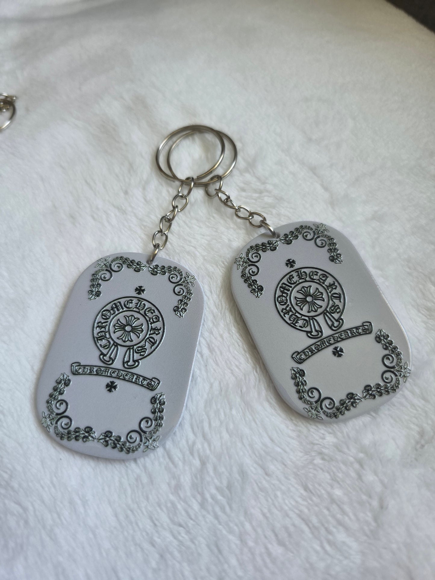 Keychain: Gothic Cross Keyring, Bag Charm, Tag