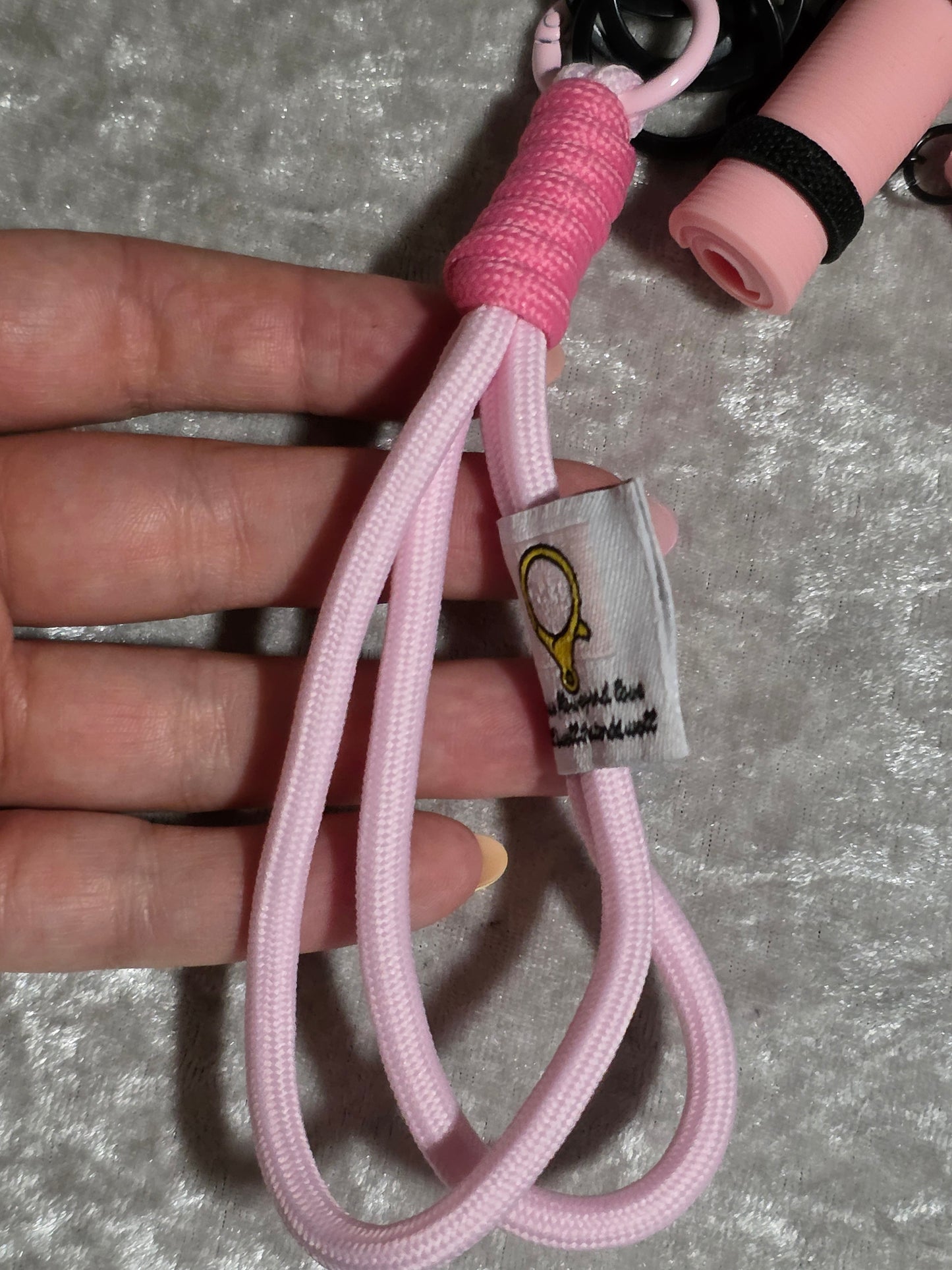 Pink Yoga & Pilates Bag Charm Keyring – Fitness Girl, Yoga Mat, Block & Sports Bottle
